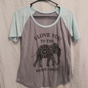 Elephant baseball tee PRICE DROP